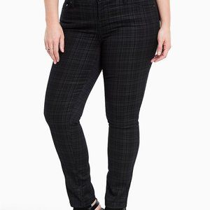 Torrid Luxe Stretch Skinny Pant - Plaid Print
